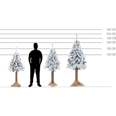 Springos CT0201 ZASNĚŽENÝ SMRK NA KMENI 160 CM