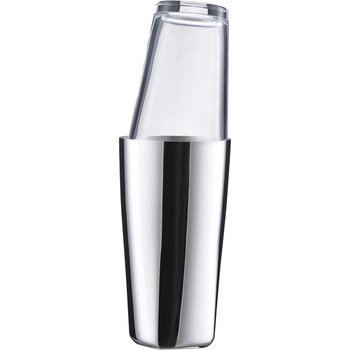Zone Шейкър за коктейли Бостън ROCKS 700 ml, сребърен, неръждаема стомана, Зона Дания (ZO12205)