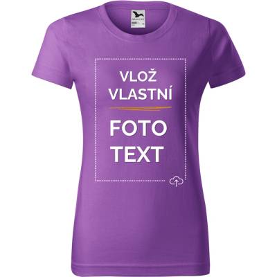 Dámské tričko s potiskem Fialová – Zbozi.Blesk.cz