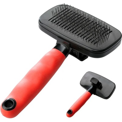 Ferplast - gro5955 - Четка за кучета и котки с автоматично почистване, за средна и дълга козина 16, 3 / 9, 7 / 5, 6 см