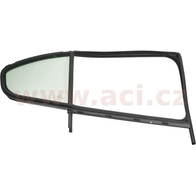 4/11- postranní pevné sklo zd. dveří zelené vč. těsnění (Liftback) ORIGINÁL, P