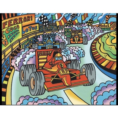 Omaľovánky Colorvelvet Zamatový obrázok Formula 1