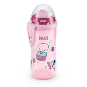 Nuk Чаша със сламка Nuk - Flexi Cup, 12м+, 300 ml, розова (10751083-Розова)