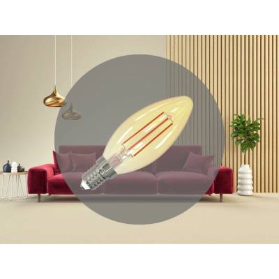 Nedes LED Žiarovka FILAMENT SLIM VINTAGE C35 E14/4,5W/230V 1800K