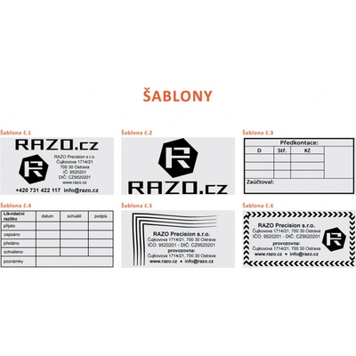 RAZO Štoček do razítka 75 x 38 mm (S-830; 4926; 4726; Printer 60)
