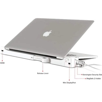 LandingZone Dock Express Retina 15 - мултифункционален хъб за зареждане и свързване на допълнителна периферия за MacBook Pro Retina 15 (бял)