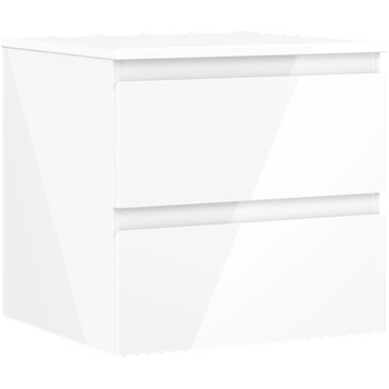 Mexen Orio шкаф за баня за мивка 50 см с плот, 2 чекмеджета, бял гланц - 91A10-05047-2-BFFC00 (91A10-05047-2-BFFC00)