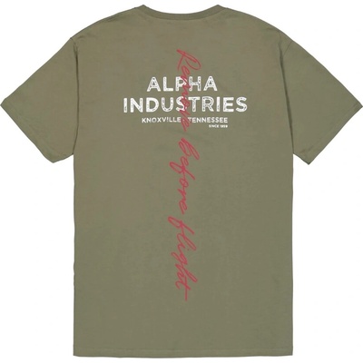 Alpha Industries tričko pánske Signature BP T sage