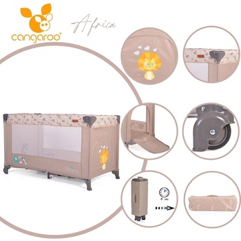 Cangaroo Детска кошара Africa бежов (108551)