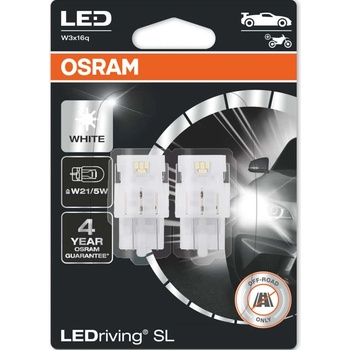 OSRAM Автомобилна крушка Osram 7515DWP, 1.9W, 155lm, W21/5W, W3x16q, LED, 2 броя в опаковка (7515DWP)