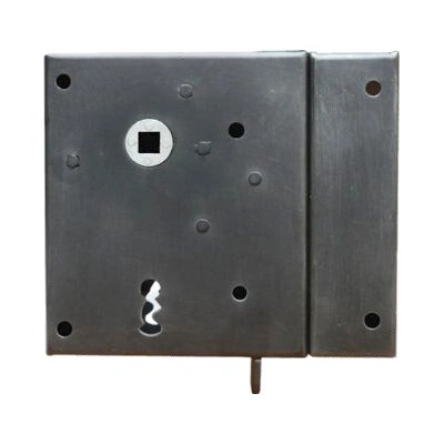 GALBUSERA Kovaný zámok 5800 - BB, variant C, čierno-strieborný pozink