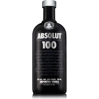 Absolut 100 50% 1 l (čistá fľaša)