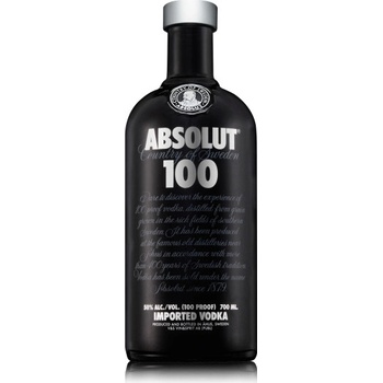 Absolut 100 50% 1 l (čistá fľaša)