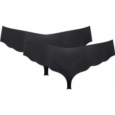 Sloggi 2PACK Tangá bezšvová Zero Microfibre Hipstring čierne