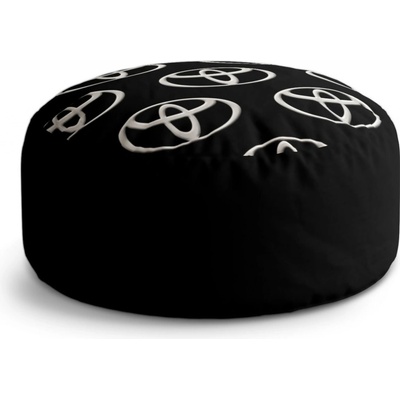 Sablio Taburet Circle Toyota Pattern: 40x50 cm