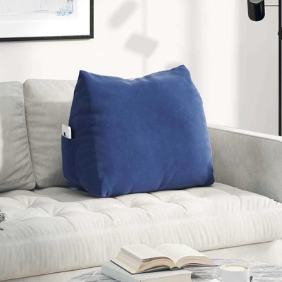 vidaXL Възглавница за гръб Полицейско синьо 60 x 20 x 50 см (42015059)