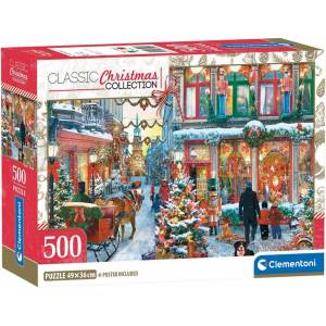Clementoni Пъзел Clementoni от 500 части - Коледна радост (35160)