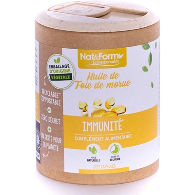 Nat&Form Масло от черен дроб на треска 200 капсули | Nat&Form (024778 (MORU_200))