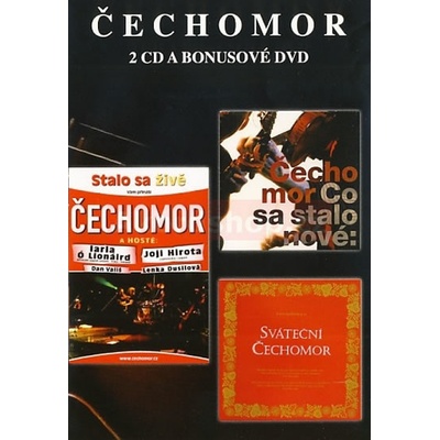 Čechomor - CD Co sa stalo nové + CD Sváteční + DVD Stalo sa živě, 2 CD+DVD