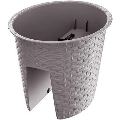 Prosperplast kvetináč na zábradlie Ratolla Oval 30 cm Mocca