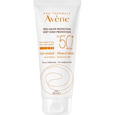 Avène Sun Минерално мляко за лице и тяло, SPF50+, 100 ml