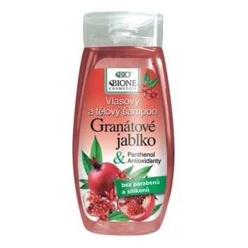 BC Bione vlasový a telový šampón Granátové jablko 255 ml