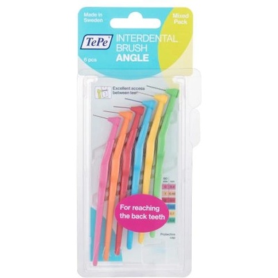 TePe Angle Mixed Pack различни междузъбни четки 6 бр