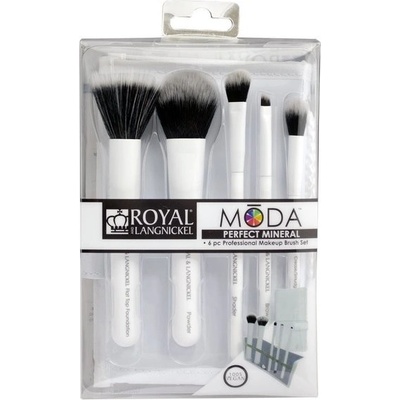 Royal & Langnickel Moda Perfect Mineral sada štětců bílá 5 ks