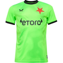 Castore SK Slavia Praha Away Goalkeeper SS Shirt zelená černá červená