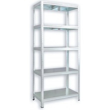Biedrax Regál 40 x 80 x 210 cm zinek 5 políc