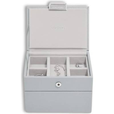 Stackers mikro krabička na šperky Micro Jewellery Box Pebble Grey šedá 76153