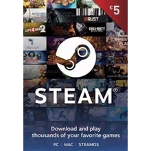 Valve Steam predplatená karta 5 €