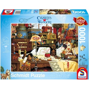 Schmidt Spiele Пъзел Schmidt от 1000 части - Котешки уют (59993)
