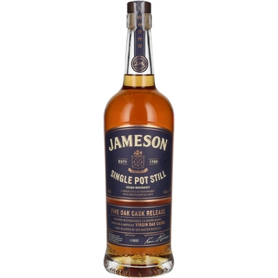 Jameson Single Pot Still Five Oak Cask Release 46% 0,7 l (čistá fľaša)