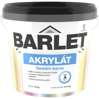 BARLET fasádna akrylátová farba biela 1 kg
