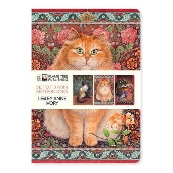 Flame Tree Publishing Lesley Anne Ivory Set of 3 Mini Notebooks