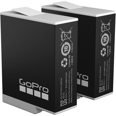 GoPro Батерии GoPro Enduro - 2 Pack (ADBAT-211), съвместими с екшън камери GoPro HERO9/10, 1720 mAh, 4.40V, устойчиви на екстремни температури (до -10°), 2бр (ADBAT-211)