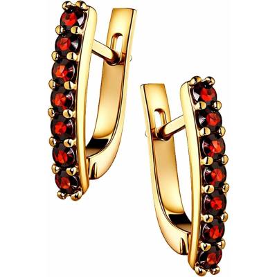 Zlaton Náušnice žluté zlato visací s kameny 1.9cm 3.6g 000113005244