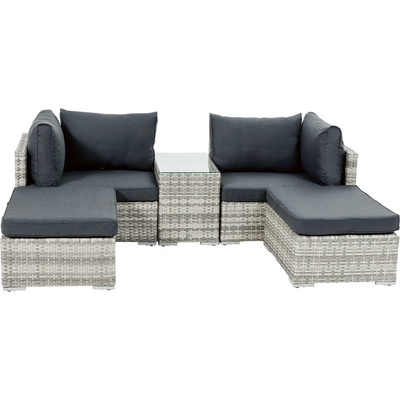Livarno Home 100344640 Súprava pleteného nábytku, 5-dielna