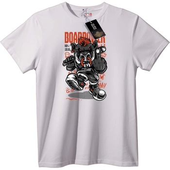 NOONEBRAND Тениска Борд Маймуна - M, Black