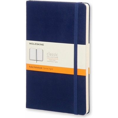Moleskine Zápisník tvrdé dosky A5 linajkový modrý