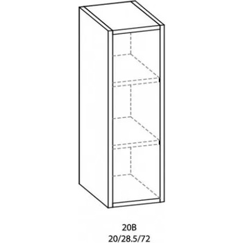 Image 1 of Мебелна фабрика НОВ ДОМ - гр. Ямбол Горен открит шкаф Паула (427501)