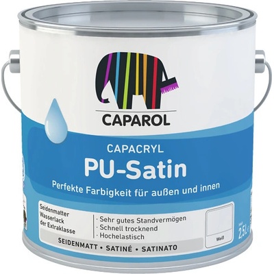 Caparol Capacryl PU Satin 2,4 l bílá – Zboží Mobilmania