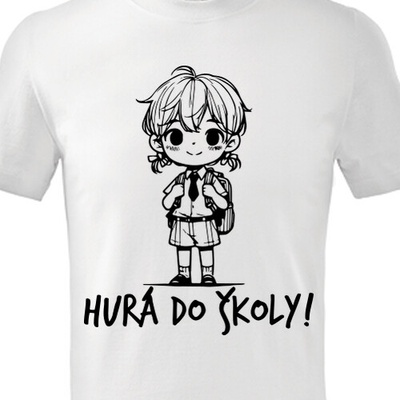 Triko pro prvňáčky Hurá do školy dětské