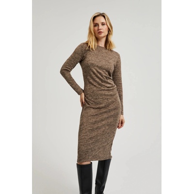 Moodo Кафяви миди рокли с набирания Moodo Moodo | Kafyav | ЖЕНИ | XS
