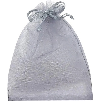 Anděl Pytlík organza šedý 9 x 12 cm