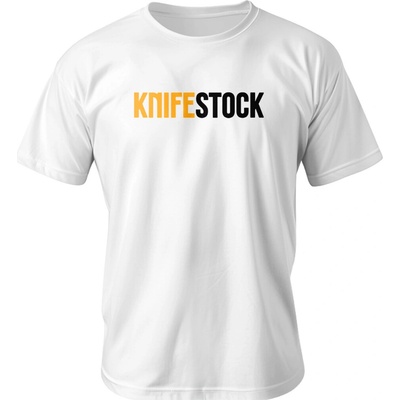 Knifestock T-shirt Big Logo White