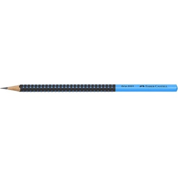 Faber-Castell Графитен молив, HB, триъгълен, FABER-CASTELL "Grip 2001", черен, син 517010 (517010)