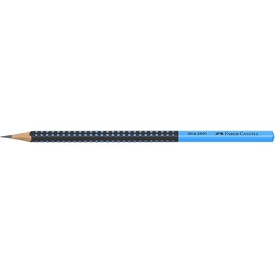 Faber-Castell Графитен молив, HB, триъгълен, FABER-CASTELL "Grip 2001", черен, син 517010 (517010)