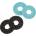 Fender Strap Blocks 4 PK 2 Black/Daphne Blue Strap-Lock/Страп лок (0990819010)